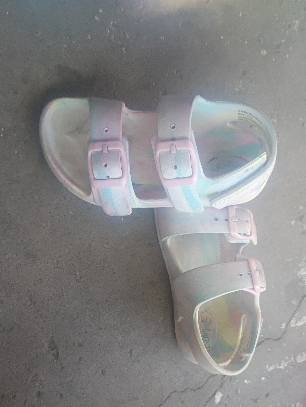 Kids Iridescent Pastel Buckle Sandals -Cat&Jack